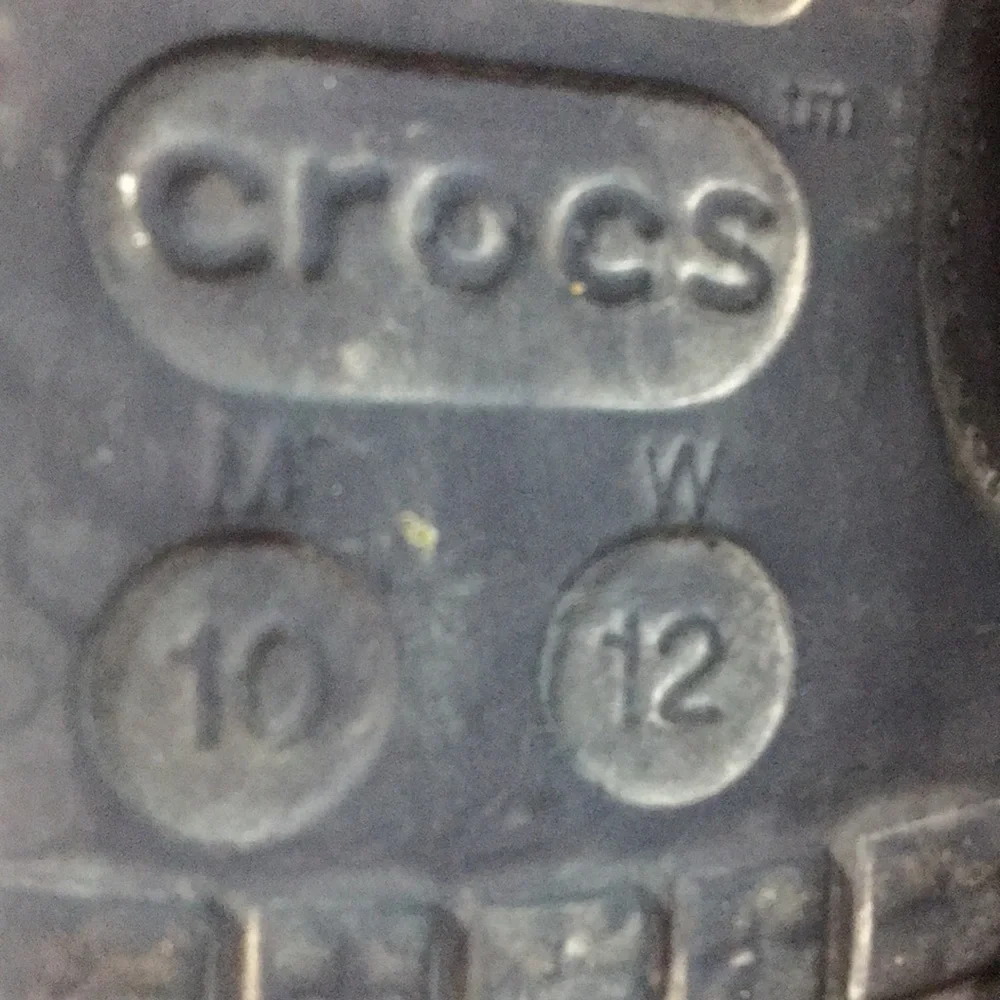 CROCS Slip On unisex Clog Shoe blue Size 10M 12W